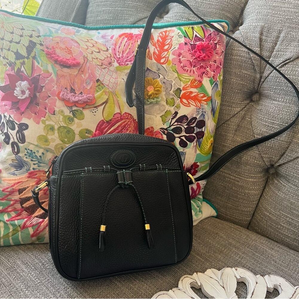 Geno Ferruzzi Leather Crossbody Bag Purse